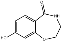 1,4-Benzoxazepin-5(2H)-one, 3,4-dihydro-8-hydroxy- Struktur