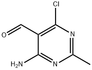 5-Pyrimidinecarboxaldehyde, 4-amino-6-chloro-2-methyl- Struktur