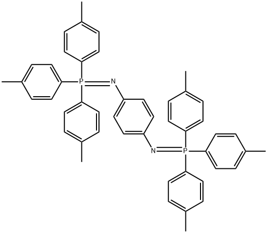 1,4-Benzenediamine, N1,N4-bis[tris(4-methylphenyl)phosphoranylidene]- Struktur