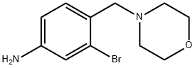 3-bromo-4-(morpholin-4-ylmethyl)aniline Struktur