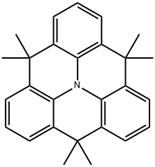 4,4,8,8,12,12-hexamethyl-8,12-dihydro-4H-benzo[1,9]quinolizino[3,4,5,6,7-defg]acridine Struktur