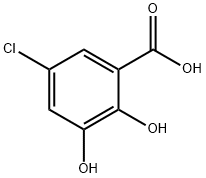 Benzoic acid, 5-chloro-2,3-dihydroxy- Struktur