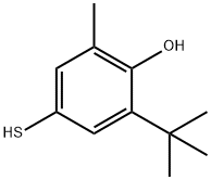 Phenol, 2-(1,1-dimethylethyl)-4-mercapto-6-methyl- Struktur