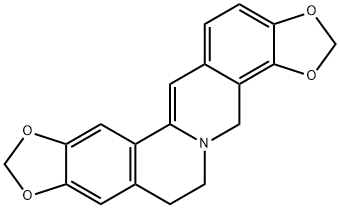 4H-Bis[1,3]benzodioxolo[5,6-a:4',5'-g]quinolizine, 6,7-dihydro- Struktur