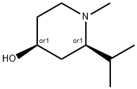 4-Piperidinol, 1-methyl-2-(1-methylethyl)-, (2R,4S)-rel- (9CI) Struktur