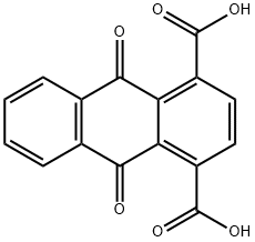 9,10-dioxo-9,10-dihydro-1,4-anthracenedicarboxylic acid Struktur