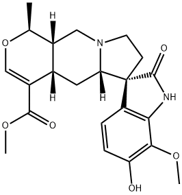 (20S)-11-Hydroxy-12-methoxy-19α-methyl-2-oxoformosanan-16-carboxylic acid methyl ester Struktur