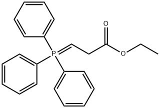 Propanoic acid, 3-(triphenylphosphoranylidene)-, ethyl ester Struktur