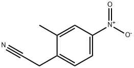 2-(2-methyl-4-nitrophenyl)acetonitrile Struktur