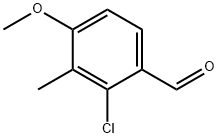 Benzaldehyde, 2-chloro-4-methoxy-3-methyl- Struktur