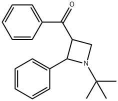 1-tert-Butyl-2β-phenyl-3β-azetidinylphenyl ketone Struktur