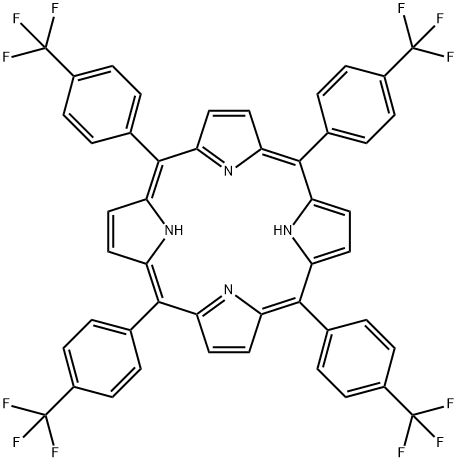 Meso-Tetra(4-trifluoroMethylphenyl) porphine Struktur