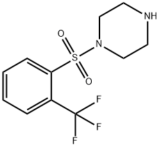 Piperazine, 1-[[2-(trifluoromethyl)phenyl]sulfonyl]- Struktur