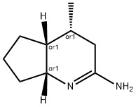 3H-Cyclopenta[b]pyridin-2-amine,4,4a,5,6,7,7a-hexahydro-4-methyl-,(4R,4aR,7aR)-rel-(9CI) Struktur