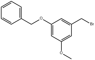 Benzene, 1-(bromomethyl)-3-methoxy-5-(phenylmethoxy)- Struktur