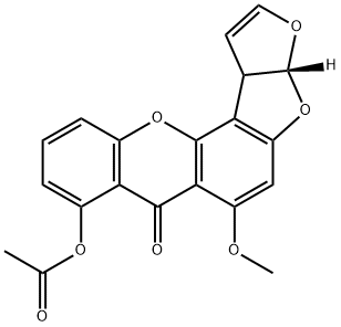 ORTHO-ACETYLSTERIGMATOCYSTIN Struktur