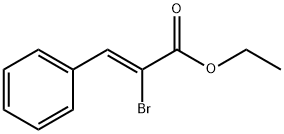 2-Propenoic acid, 2-bromo-3-phenyl-, ethyl ester, (2Z)- Struktur