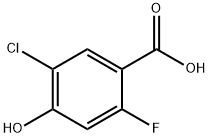 5-chloro-2-fluoro-4-hydroxybenzoic acid Struktur