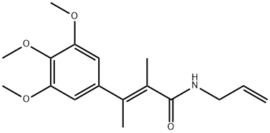 N-Allyl-α,β-dimethyl-3,4,5-trimethoxycinnamamide Struktur