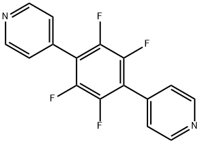 Pyridine, 4,4'-(2,3,5,6-tetrafluoro-1,4-phenylene)bis- Struktur