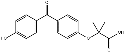 Hydroxyfenofibric acid Struktur