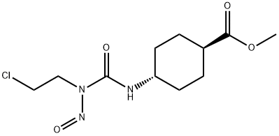 4β-[3-(2-Chloroethyl)-3-nitrosoureido]-1α-cyclohexanecarboxylic acid methyl ester Struktur