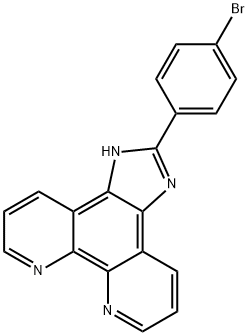 2-(4-broMophenyl)iMidazole[4,5f][1,10]phenanthroline Struktur