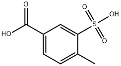 Benzoic acid, 4-methyl-3-sulfo- Struktur