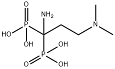 Phosphonic acid, P,P'-[1-amino-3-(dimethylamino)propylidene]bis- Struktur