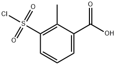 3-(chlorosulfonyl)-2-methylbenzoic acid Struktur