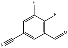 Benzonitrile, 3,4-difluoro-5-formyl- Struktur