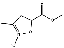 5-Isoxazolecarboxylic acid, 4,5-dihydro-3-methyl-, methyl ester, 2-oxide (9CI) Struktur