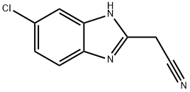 1H-Benzimidazole-2-acetonitrile,5-chloro-(9CI) Struktur