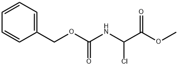 Acetic acid, 2-chloro-2-[[(phenylmethoxy)carbonyl]amino]-, methyl ester Struktur