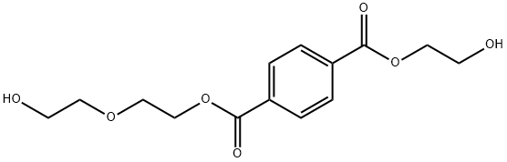 1,4-Benzenedicarboxylic acid, 1-(2-hydroxyethyl) 4-[2-(2-hydroxyethoxy)ethyl] ester Struktur