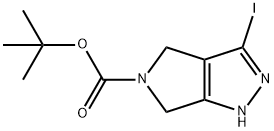 tert-butyl 3-iodopyrrolo[3,4-c]pyrazole-5(1H,4H,6H)-carboxylate Structure