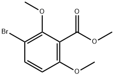 Methyl ester 3-broMo-2,6-diMethoxy-Benzoicacid Struktur