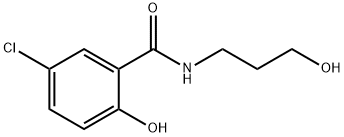 Benzamide, 5-chloro-2-hydroxy-N- (3-hydroxypropyl)- Struktur