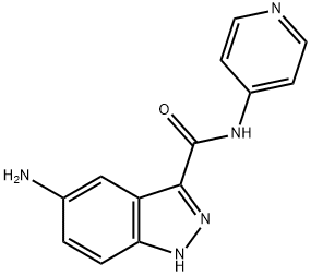 1H-Indazole-3-carboxamide,5-amino-N-4-pyridinyl-(9CI) Struktur