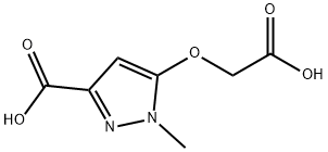 1H-Pyrazole-3-carboxylicacid,5-(carboxymethoxy)-1-methyl-(9CI) Struktur