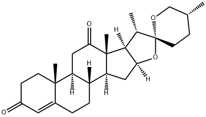 (25R)-Spirost-4-en-3,12-dion Struktur