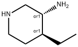 3-Piperidinamine,4-ethyl-,(3R,4S)-rel-(9CI) Struktur