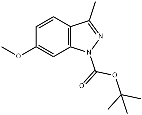 1-N-BOC-6-METHOXY-3-METHYL-1H-INDAZOLE Struktur