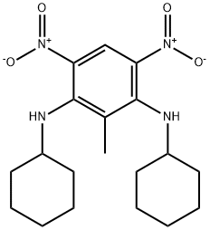 1-N,3-N-dicyclohexyl-2-methyl-4,6-dinitrobenzene-1,3-diamine Struktur