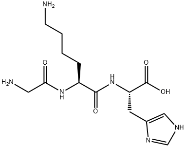H-Gly-Lys-His-OH Struktur