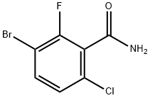 2-Chloro-5-bromo-6-fluorobenzamide Struktur