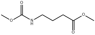 Butanoic acid, 4-[(methoxycarbonyl)amino]-, methyl ester Struktur