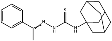 Acetphenone 4-[1-adamantyl]-3-thiosemicarbazone Struktur