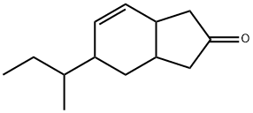 (4R,s)-4-(2-Butyl-cis-bicyclo[4.3.0]-2-nonen-8-one Struktur