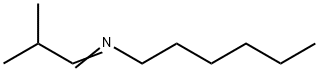 1-Hexanamine, N-(2-methylpropylidene)- Struktur